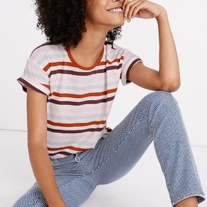 Madewell WhisperCotton Crewneck Lennie Stripe Tee